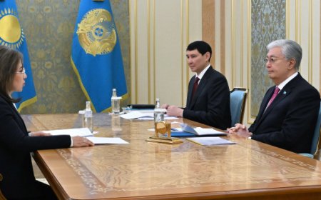 Глава государства принял председателя АРРФР Мадину Абылкасымову