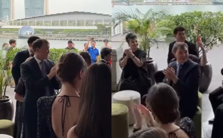 Шенеуніктердің аста-төк тойын сынаған Шпекбаев Сингапурдағы қымбат тойда бой көрсетті