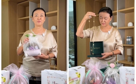 «Қымбат алқа тақты»: Салтанат Байқошқарова Баян Мақсатқызының берген сыйлығын көрсетті