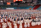 Более 3000 школьниц одновременно исполнили «Қамажай» в Астане