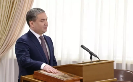 Жаңа министр ант қабылдады