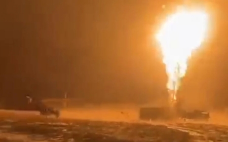 Шұғыл: Атырау облысында мұнай ұңғымасы өртеніп жатыр