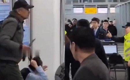 В аэропорту Алматы мужчина с ножом напал на сотрудницу досмотра