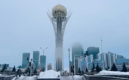 В Астане из-за сильного снегопада приостановлена работа пригородных автобусов и задержаны авиарейсы