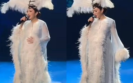 «Екіқабат болып сахнаға шыққан кімді көрдің?»: Ерке Есмаханның ән айтқаны көпке жақпай қалды (ВИДЕО)