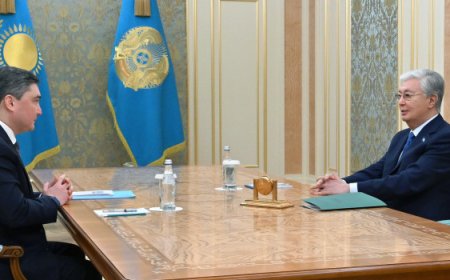 Глава государства принял Премьер-министра Олжаса Бектенова