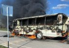 Жарақаттанғандар бар: Ақсайда мектеп автобусы түгі қалмай жанып кетті
