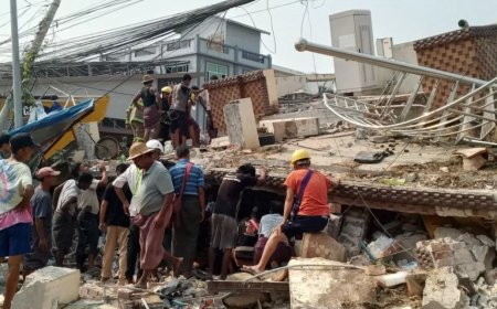 Мьянмадағы жер сілкінісінен қаза тапқандардың саны 2000-нан асып кетті