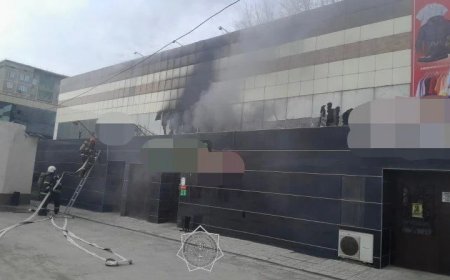 Екібастұзда сауда үйі өртенді