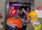В Астане спасатели освободили застрявших в лифте взрослых и младенца
