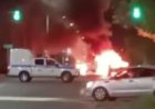 В Павлодаре в загоревшемся такси пострадали мать и двое детей