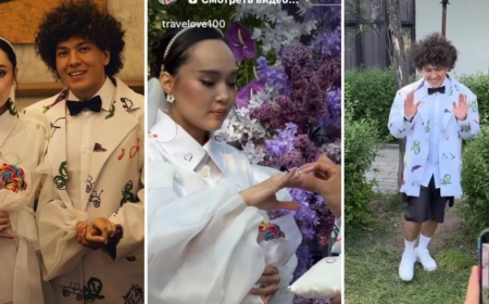 «Іш киіммен шығу қалды»: Айжұлдыз Адайбекованың күйеуінің той киімі жұртқа жақпай қалды