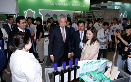 Серик Жумангарин открыл выставку отечественных производителей