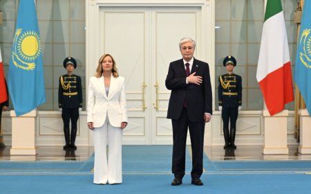 Ақордада Италия премьер-министрін салтанатты түрде қарсы алды