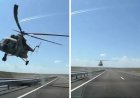 Қарағанды-Алматы тас жолында тікұшақ көліктерге тақап ұшқан (ВИДЕО)