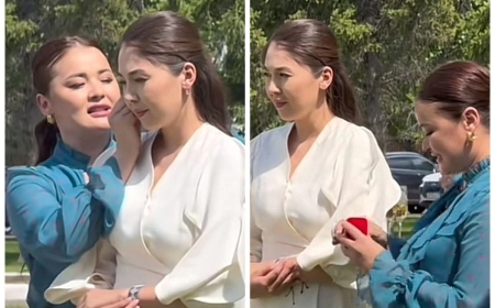 «Бірінші күйеуін әлі ұмытпаған, жабырқаулы»: Желіде актриса Әлия Әнуарбекке сырға салу рәсімінің видеосы тарады