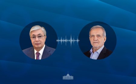 Президент Токаев провел телефонный разговор с Президентом Ирана