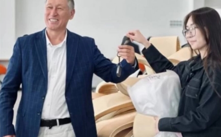 ҰБТ-дан 140 ұпай алған оқушыға Дубайға жолдама мен көлік сыйлады