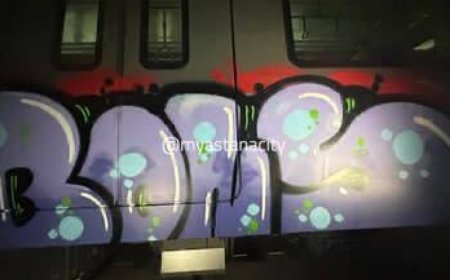 «Шетелдік суретшілер»: LRT вагондарына сурет салып кеткендердің кім екені анықталды