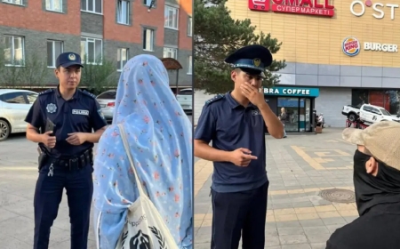 Қоғамдық орындарда бетті толық жабуға тыйым: полиция түсіндіру жұмыстарын жалғастыруда