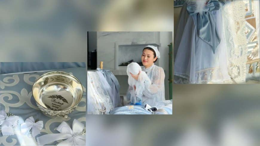 «Екі әжесі бесікке салды»: Ерке Есмахан үшінші ұлын қырқынан шығарды