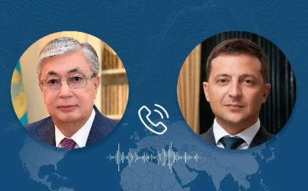 Қасым-Жомарт Тоқаев Владимир Зеленскиймен сөйлесті