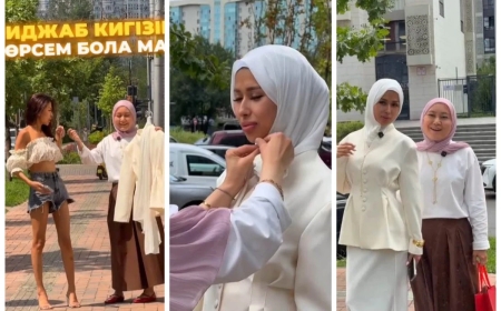 «Хиджаб дауы»: Айдана Талғатқызының видеосы желіні қақ жарды (ВИДЕО)