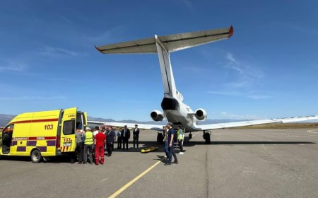 Үржарда көлік астында қалған балаларды Астанаға алып кетті