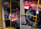 Алматыда автобус жүргізушісі көлікті тоқтатып қойып намаз оқыған (ВИДЕО)