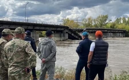 Өскеменде 600 миллионға жөнделген көпір қирап қалды