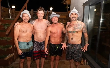 Қазақтар Backstreet Boys әншілерін моншаға түсіріп, Америкаға шығарып салды