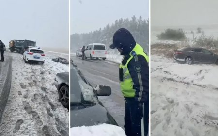 Көліктер батып жатыр: Қостанайды қар басып қалды (ВИДЕО)