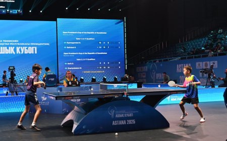 ҚР Президентінің Үстел теннисінен Ашық Кубогінің алғашқы чемпиондары анықталды