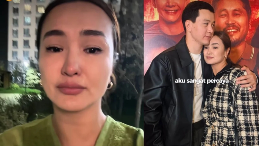 «Әлі-ақ үбірлі-шүбірлі боласыңдар»: 10 жас кіші жігітке тұрмысқа шыққан актриса жылап қалды