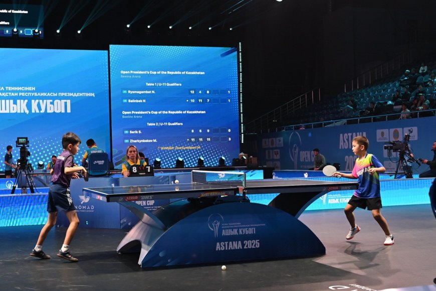 ҚР Президентінің Үстел теннисінен Ашық Кубогінің алғашқы чемпиондары анықталды