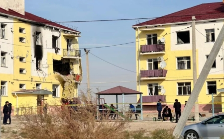 Түркістандағы прокурорлар мен судьялар тұратын үйде жарылыс болды