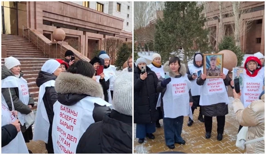 Астанада әскерде ұлынан айырылған аналар жиналды: Тоқаев Бас прокурорға тапсырма берді