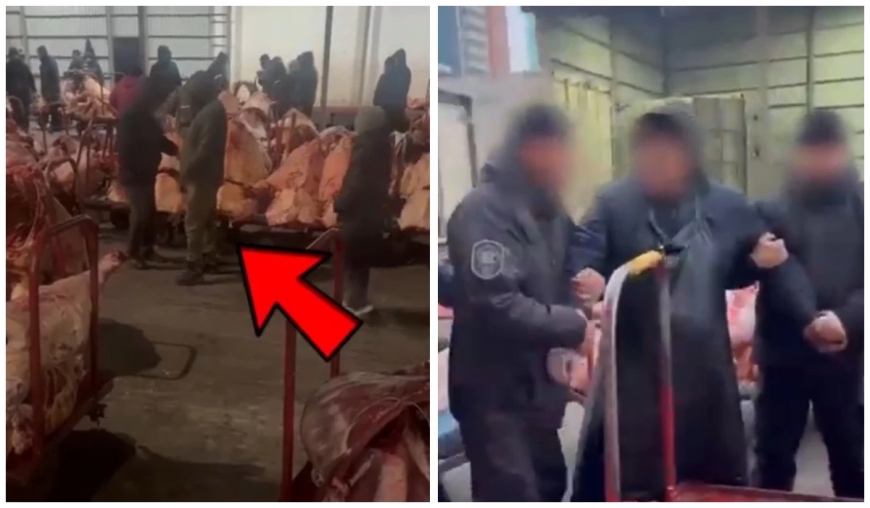 Астанадағы базарда қайдан келгені белгісіз қауіпті ет сатылған (видео)
