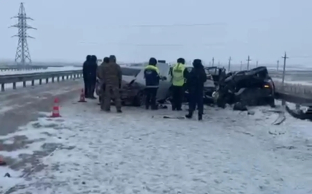 Ақмола облысында қатарынан 7 көлік жол апатына ұшырап, бір адам қаза болды