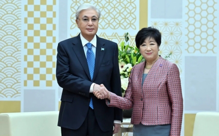 Мемлекет басшысы Токио губернаторы Юрико Коикэмен кездесу өткізді