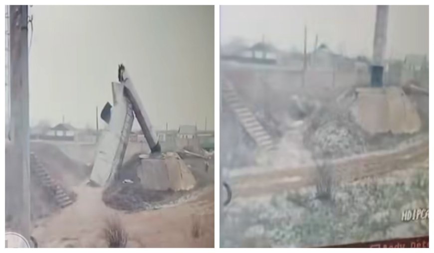 Батыс Қазақстанда су мұнарасы құлады