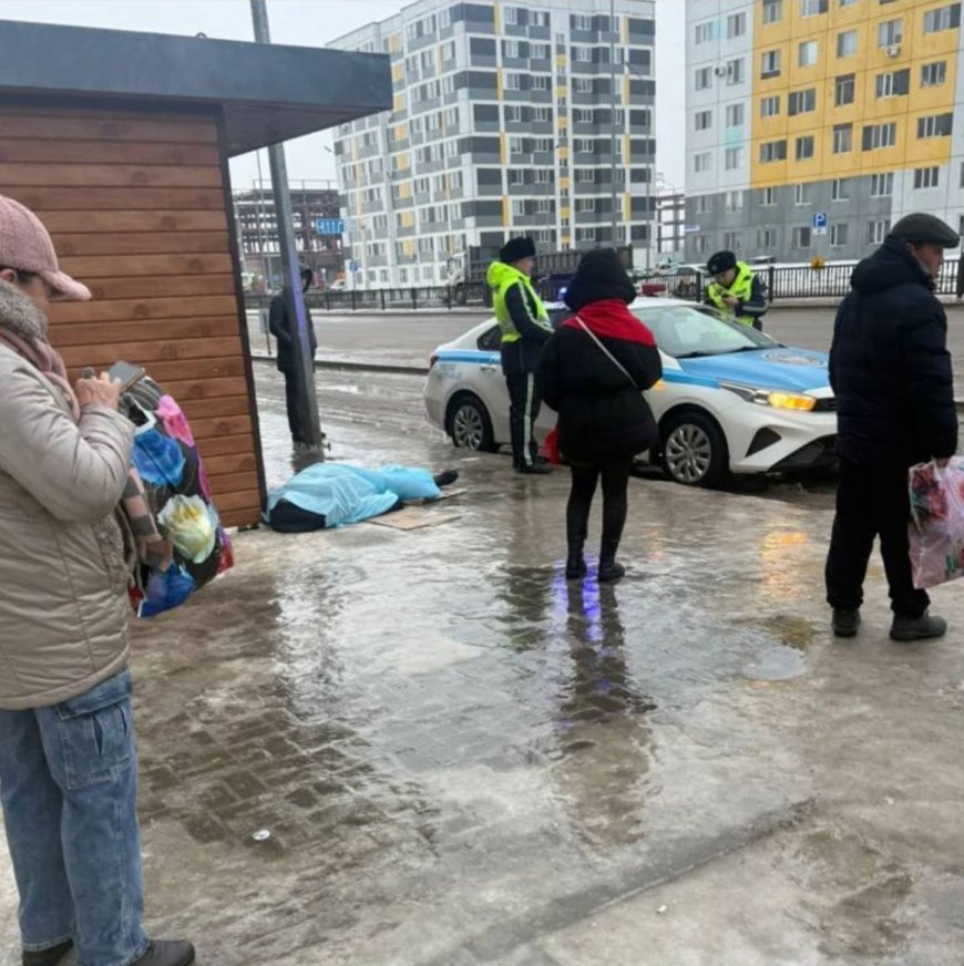 Астанада бір адам  көктайғақта құлап көз жұмды