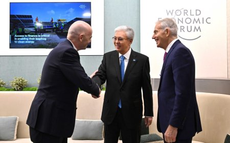 Тоқаев Давоста бірқатар кездесу өткізді