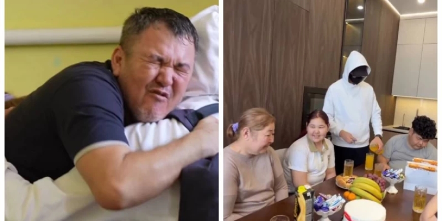 Бетперде киген жігіт ерекше баласы бар отбасыға үй сыйлады