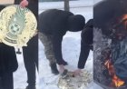 Елтаңбаны сындырып, туды өртегендердің кімдер екені анықталды