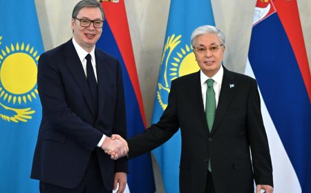 Тоқаев Сербия Президентімен шағын құрамда келіссөз өткізді