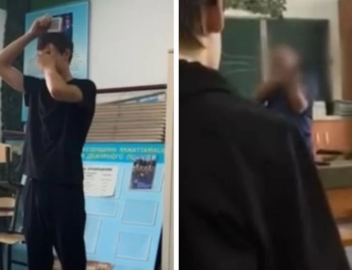 Алматыда мұғалім студенттің басына нысана қойып, от атқан