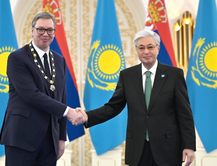 Тоқаев  Сербия Президентін «Алтын Қыран» орденімен марапаттады