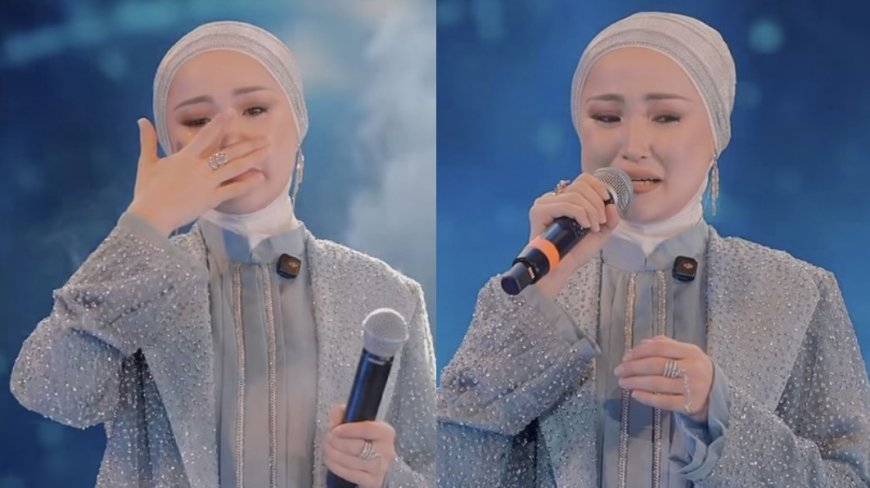 «Осы әнді айтпашы» : Мөлдір Әуелбекова ән кешінде жылап қалды(ВИДЕО)