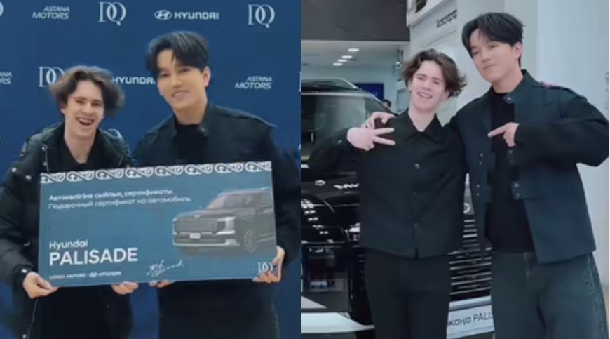 «Уәде еткенімдей табыстадым»: Димаш Құдайберген Михаил Шайдоровқа су жаңа көлік сыйлады (ВИДЕО)